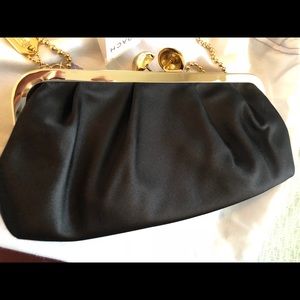 ***SOLD*** Coach Madison Satin Clutch Black